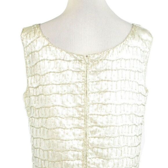 Wing Lock Co. ivory vintage top L - Picture 8 of 8